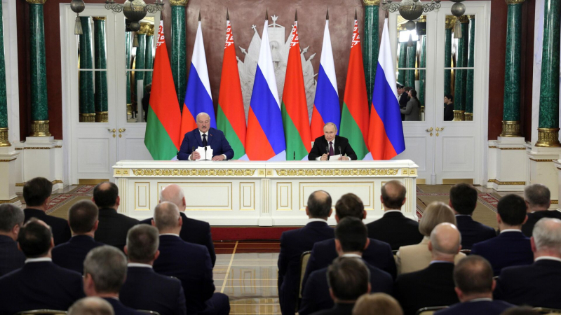 Путин оценил уровень кооперации России и Белоруссии в сфере экономики