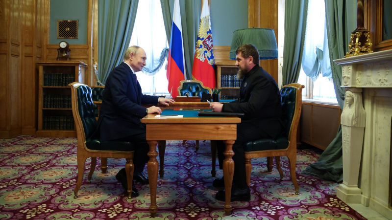Кадыров доложил Путину о росте экономических показателей в Чечне