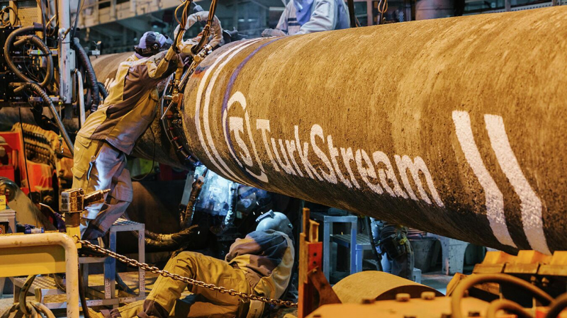 Поставки газа из России по "Турецкому потоку" снизились на 7,9 процентов